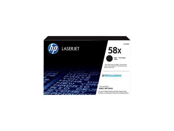 HP 58X High Yield Black Original LaserJet Toner Cartridge, ~10,000 pages, CF258X HP 58X High Yield Black Original LaserJet Toner Cartridge, ~10,000 pages, CF258X