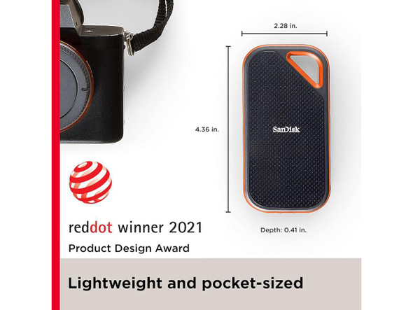 SanDisk 2TB Extreme PRO Portable SSD - Up to 2000MB/s - USB-C, USB 3.2