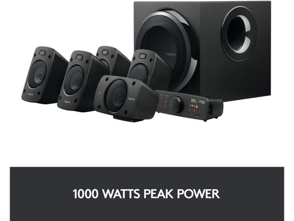 Logitech Z906 5.1 Surround Sound Speaker System - THX, Dolby Digital and DTS