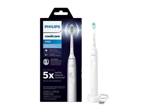Philips Sonicare HX3681/23 4100 Power Toothbrush, Rechargeable Electric
