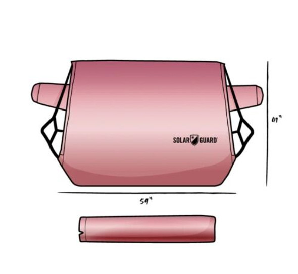 Solar Guard Sun Shade Universal Windshield Cover ROSEGOLD X-LARGE Van Truck SUV New