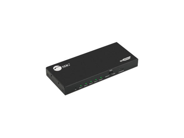 SIIG 4 Port HDMI 2.0 HDR Splitter with EDID and Downscaling CEH26C11S1