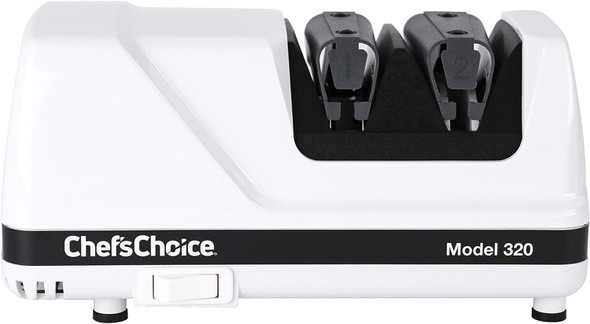 Chef'sChoice FlexHone Strop Professional Electric Knife Sharpener, 2 Stage White