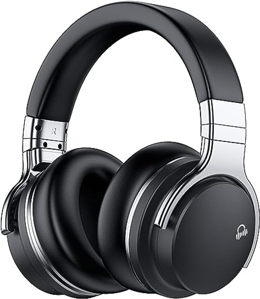MOVSSOU E7 Active Noise Cancelling Headphones Bluetooth Headphones - Black
