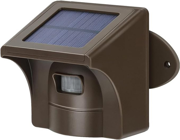 eMACROS Long Range Solar Wireless Alarm Outdoor Weather Resistant HS002C - BROWN