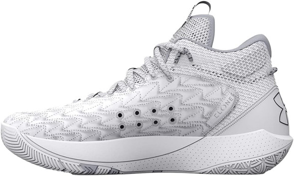 3024979 UNDER ARMOUR UNISEX HOVR HAVOC 5 CLONE TEAM WHITE/BLACK SIZE 8.5