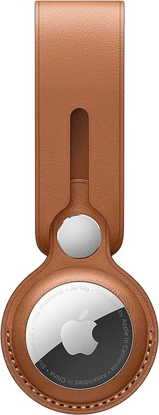 Apple AirTag Case Leather Loop MX4A2ZM/A - Saddle Brown