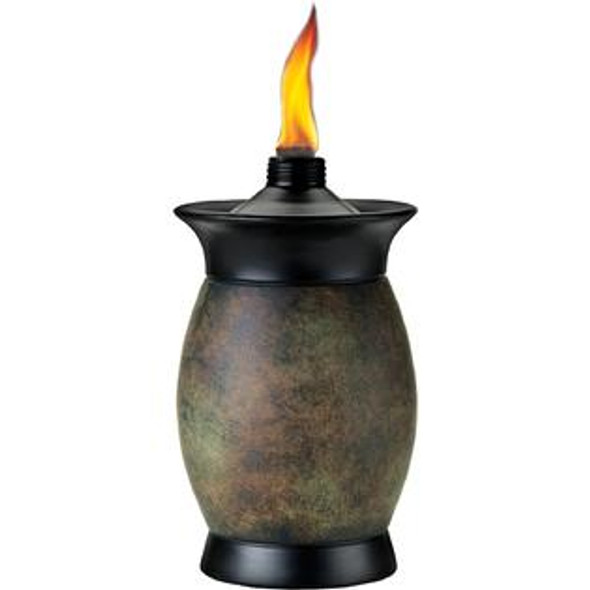 TIKI Brand Convertible 64 Inch TIKI Torch Resin Jar Brown, Stone,1112155 - BROWN