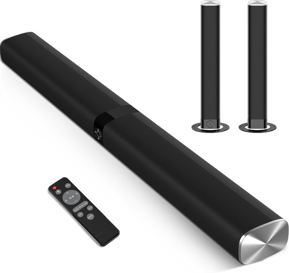 Assistrust Wired & Wireless Sound Bars for TV, Bluetooth 5.0