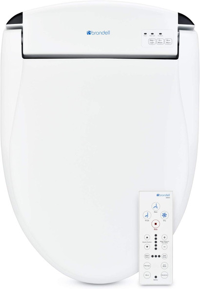 Brondell Swash SE600 Bidet Toilet Seat, Fits Elongated Toilets - White