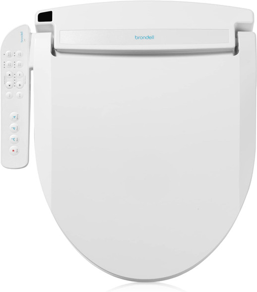 Brondell Swash Electronic Bidet Toilet Seat LT89 Fits Elongated Toilets - White