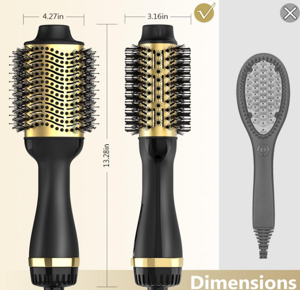 lpstea SY-BD08 Hair Dryer Brush Blow Dryer Brush in One Gold