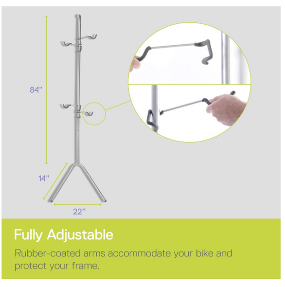 Delta Cycle 2 Bike Gravity Pole Stand - SILVER/GREY RS6100