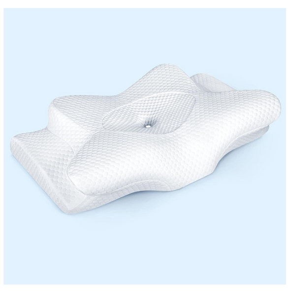 Emircey Adjustable Neck Memory Foam Pillows WHITE SMALL/STANDARD EDK010RQ