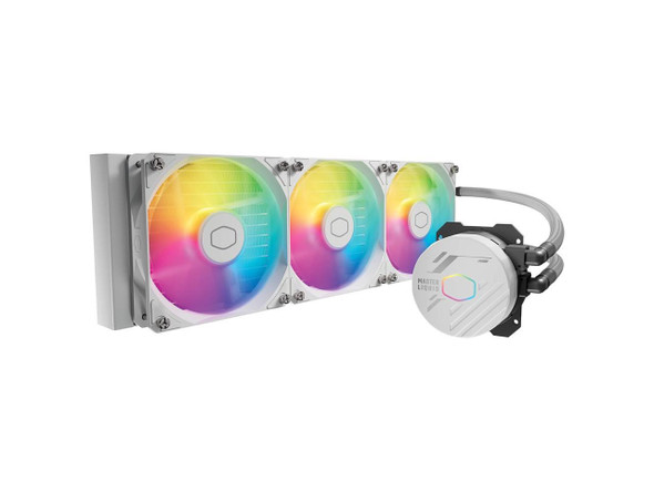 Cooler Master 360L Core White Close-Loop AIO Liquid Cooler, Ryzen 9|intel 9 Gen Cooler Master 360L Core White Close-Loop AIO Liquid Cooler, Ryzen 9|intel 9 Gen