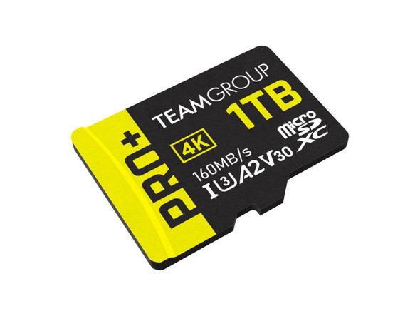 Team 1TB Pro+ microSDXC UHS-I/U3 Class 10 Memory Card with Adapter, compatible