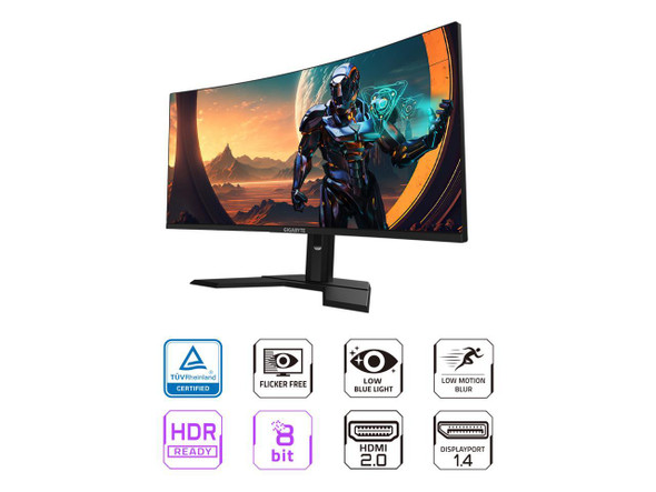 GIGABYTE - GS34WQC - 34" VA Curved Gaming Monitor - WQHD 3440x1440 - 120Hz/OC GIGABYTE - GS34WQC - 34" VA Curved Gaming Monitor - WQHD 3440x1440 - 120Hz/OC