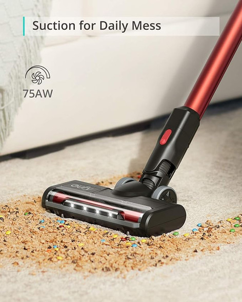 eufy by Anker HomeVac S11 Lightweight Hand Stick Vacuum No Accessories - Red