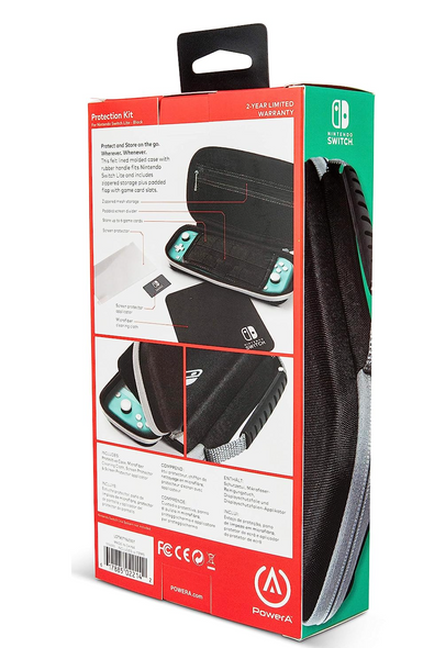 PowerA Protection Case Kit for Nintendo Switch Lite - Black - 1514393-01