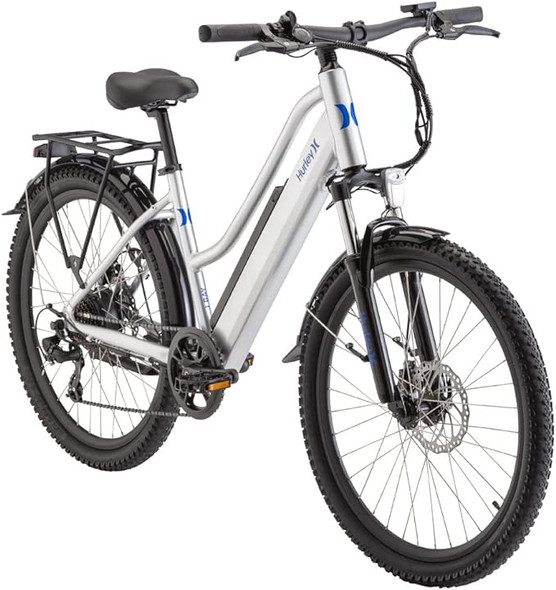 Hurley J-Bay E Electric E-Bike 7 Speed Disc Brakes AHE-13-2-SV-23 - SILVER