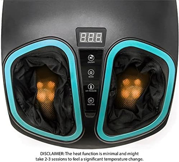 InvoSpa Shiatsu Foot Massager Machine Heat Electric Kneading FMSS-531 - GRAY