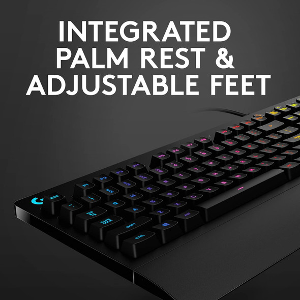 Logitech G213 Prodigy Gaming Keyboard, LIGHTSYNC RGB Backlit Keys – Black