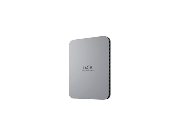 LaCie STLP2000400 2 TB Portable Hard Drive External Moon Silver USB 3.1 Type C