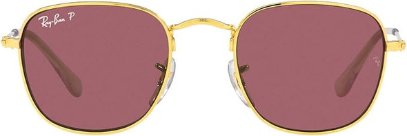 Ray-Ban Junior Square Sunglasses Polarized 46 mm RJ9557S - Legend Gold/Purple