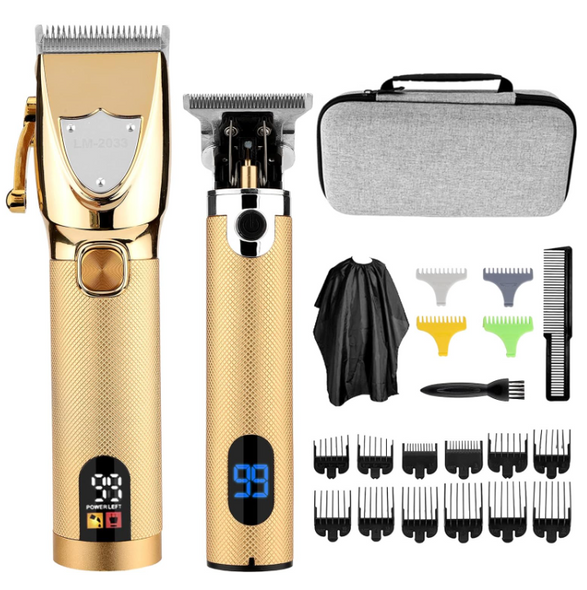 Saoilli Professional Hair Trimmer for Men Stainless Steel GOLD LM-2033
