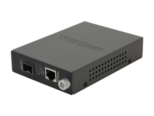 TRENDnet 100/1000Base-T To SFP Fiber Media Converter, Fiber To Ethernet