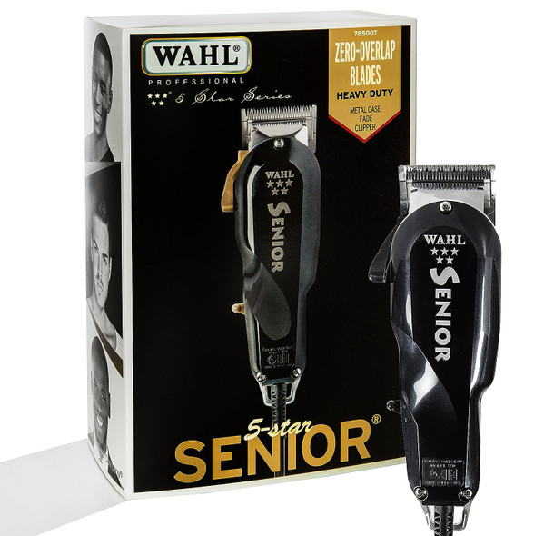Wahl Professional 5 Star Senior Clipper for on Scalp Tapering and Fading - Black