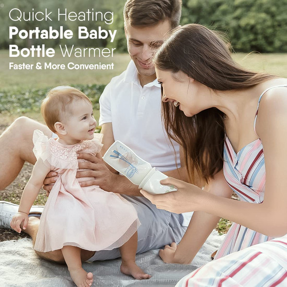 BabyBond Portable Cordless Bottle Warmer with Precise Temperature Control -GREEN