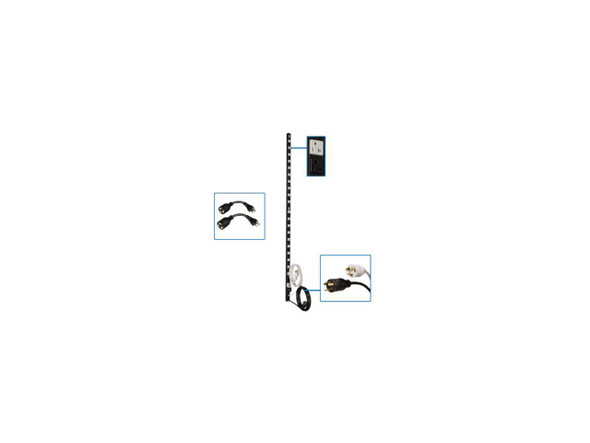 Tripp Lite PDU40TDUAL Basic 0U 100; 120; 127 V 40A 10 ft Power Distribution Unit