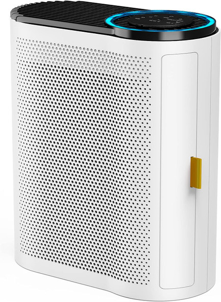 AROEVE Air Purifier with Air Quality Sensors H13 True HEPA Filter, MK04 - White
