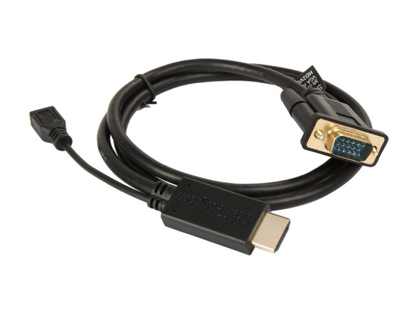 StarTech.com HD2VGAMM3 HDMI to VGA Active Converter Cable - HDMI to VGA Adapter