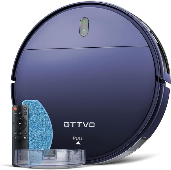 GTTVO 2 in 1 Mopping Robot Vacuum Cleaner with Quiet Multiple Cleaning Mode BLUE