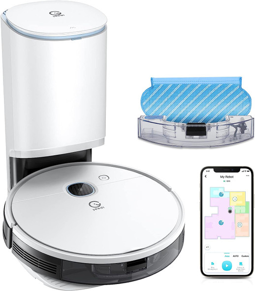 ECOVACS Yeedi By Ecovacs DVX34 Vacuum And Mop Station Self Emptying - WHITE