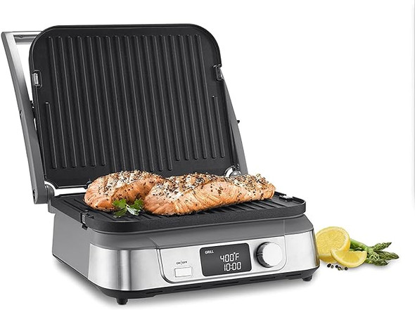 Cuisinart Electric Griddler FIVE 5-in-1 Functions LCD Display - Stainless Steel