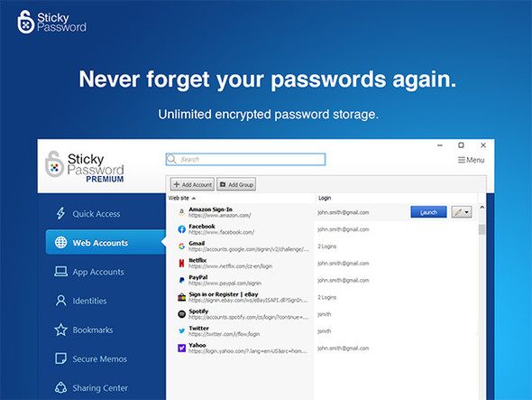 Sticky Password Premium: Lifetime Subscription - 1 user