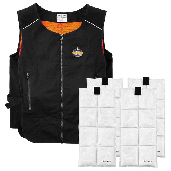 Ergodyne Chill Its 6260 Cooling Vest with Rechargeable Ice Packs SMALL/MEDIUM
