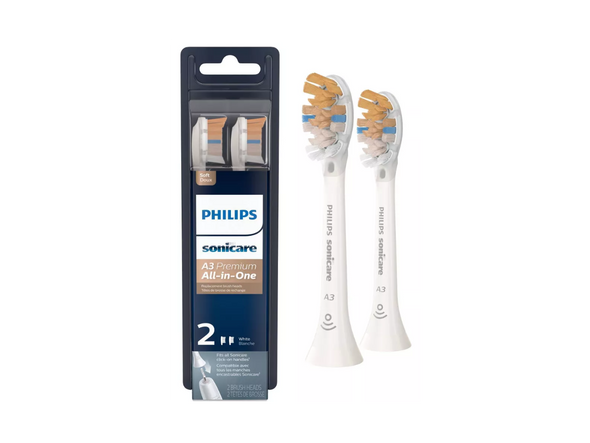 Philips Sonicare HX9092/65 Premium All-in-One (A3) Replacement Toothbrush Heads,