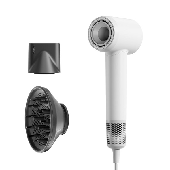 LAIFEN Hair Dryer Swift SE, 200 Million Negative Ionic Blow Dryer, 1400W - WHITE