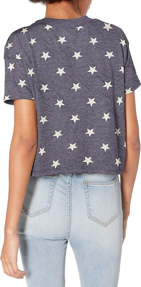 5114EA Hanes Alternative Women's Cropped T shirt Stars S