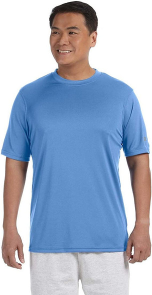 Hanes Champion Men's Short-Sleeve Double-Dry T-Shirt CW22 Light Blue L Hanes Champion Men's Short-Sleeve Double-Dry T-Shirt CW22 Light Blue L