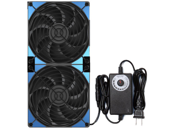 240mm Adjustable Computer PC Vent Fan with 3-12V Speed Controller for Chicken
