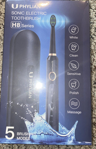 PHYLIAN sonic Electric Toothbrush H8 Series - BLACK