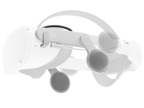 Logitech Chorus VR Off-Ear Headset for Meta Quest 2 - White