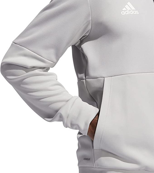 FQ0077 Adidas Team Issue Full Zip Men's Jacket Grey Two Mel/ White XL
