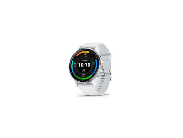 Garmin Venu 3 Silver Stainless Steel Bezel with 45mm Whitestone Case and