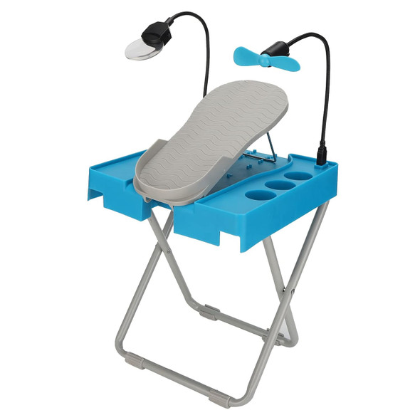 Salon Step The Beauty Footrest for Easy At-Home Pedicures Treat Your Feet - Blue